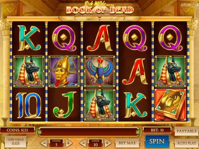 Book Of Dead — автомат Relax Gaming в казино Драгон Мани